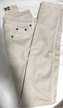 NWT Rag and Bone Women's Stretch Legging Jeans Intermix Winter White Size 24